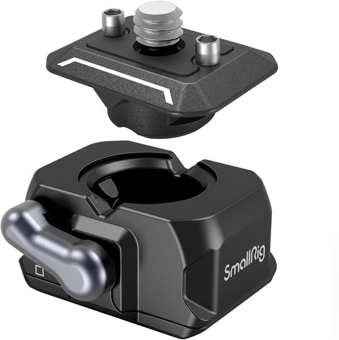 SMALLRIG Quick Release Plate Drop-in HawkLock Mini Camera Mount Adapter with 1/4" Screw for Tripod