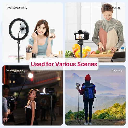 VIJIM MT-79 81" 1/4" 360 Pocket3 Extendable Photography Light Stand, Portable Adjustable Light Tripod with Screw, Ball