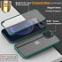 UBUNU for iPhone 12 Pro Max Case with Screen Protector, 360 Full Body Protection Dual Layer Clear Cover, Green