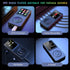LAISANIM MP3 5.4 2.4 Inch Player with Bluetooth HiFi Sound, Screen Portable Music Player with FM, Voice Recorder, E