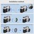 Haoge LUV-X54W Metal Lens Hood with MC UV Protection, Multicoated Ultraviolet Lens Filter for Fujifilm X100VI Camera,