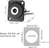 QIANRENON DC 5.5mm x 2.5mm Panel Mount Jack Adapter - 2-Pin High Current Solder Wire Connector