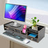 QUSKLISU (06) Computer Monitor Stand, Computer Rack with Drawers, Two top Platforms Desk Organizer Monitor Stand