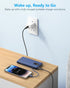 Charmast Portable Charger with Built-in Cables, 10000mAh USB C Power Bank, Fast Charging 15W, Slim External Battery Pack