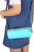 Mchoi Hard Portable Case for JBL Charge 4 / Charge 5 Waterproof Bluetooth Speaker, Teal, with Shoulder Strap, Case Only