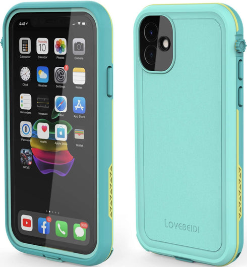 for iPhone 11 Waterproof Case, 6.1 Screen Protector Underwater Shockproof Full-Body Dustproof Rugged Case for Apple
