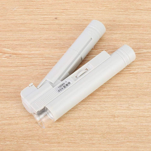 40X LED Magnifier Pocket-sized LED Microscope Micro Lens for Universal Mobile Phones