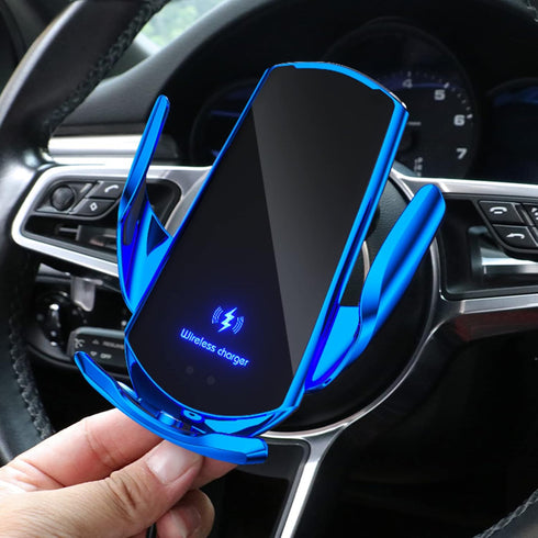 YTUEUEOY 15W Wireless Car Charger Mount Automotive Electric Induction Wireless Charger Car Auto Clamping Car Phone