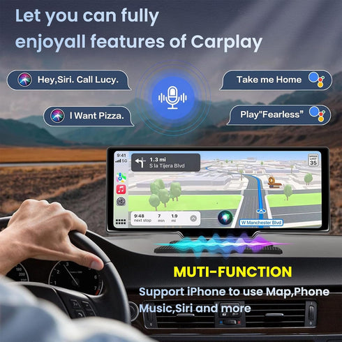 VOOYVEX 2026 3 1 Wireless Carplay Adapter Screen Mirroring Adapter for Car Mirror Phone to Car Screen Auto Linker Pro