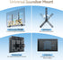 C YECEN 22Lbs, Sound Bar Mounts Under TV or Above TV, Soundbar Mount Hold Up to with Detachable Extension Arms