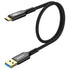 SUNGUY 10Gbps Android Auto USB C Cable, 1.5FT 3A USB 3.1 Gen 2 Fast Charging & Data Transfer Cable for iPhone
