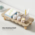AFOOYO Monitor Stand Riser,Cookie-Shaped Sturdy Wood Computer Monitor Stand, Monitor Stand Riser, Multi-Purpose Desktop