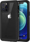 Lanhiem IP68 Waterproof Dustproof Case for iPhone 12 Pro with Built-in Screen Protector - Black