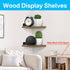Universal Rear Speaker Wall Mount for Samsung, Roku, Sony, JBL, Vizio, LG - Adjustable Wooden Shelf for Satellite