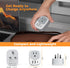 3 (1 UK Adapters for Travel, TESSAN US to UK Plug Adapter, Ireland Outlet Plug with USB Charger USB C Port), Type G