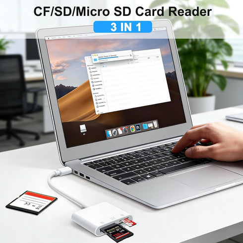 HEGWZ 3.0 15/Android SD Card Reader, USB Type C High Speed to SD/TF Card Adapter, for iPhone Phone/iPad/Mac/Laptop