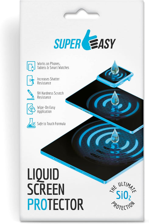 SUPER EASY Liquid Glass Screen Protector - Wipe On Scratch and Shatter Resistant Oleophobic