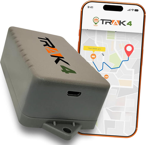 Trak-4 GPS Tracker for Vehicles, Assets, Equipment. Long Battery Life, Waterproof, Global Tracking.
