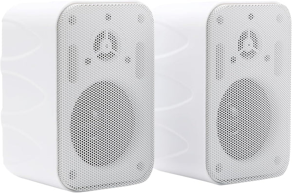 Diinpaul 3.5 inch Outdoor Speakers Wired, Waterproof Wall Mount Speakers, Ideal for Patio,