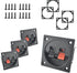SATUY 4 Pcs Speaker Box Terminal Cup, 2.2 2-Way Square Spring Subwoofer Box,