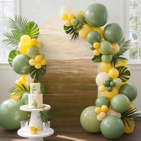 Jnbasdffb 7.2 Brown Ombre Wedding Arch Cover, Stretchy Spandex Arch Backdrop Stand Covers FT, Modern Abstract Art Ocean