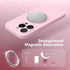 Chalk Pink iPhone 13 Pro Max Case, MagSafe Compatible, Silicone Shockproof, Full Camera Protection & 2 Screen