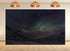 UPXIO 10x8ft Aurora Borealis Snowy Mountain Backdrop Starry Night Sky and Green Northern