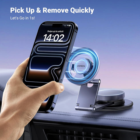 UGREEN 360 17 16 15 14 13 12 for Magsafe Car Mount Rotation Magnetic Phone Holder Dashboard Car Cellphone Holder