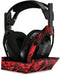 MightySkins Carbon Fiber Skin - Red Hexa Camo for Astro A50 Wireless Headphones + Base Station (Gen 4) | Durable Finish