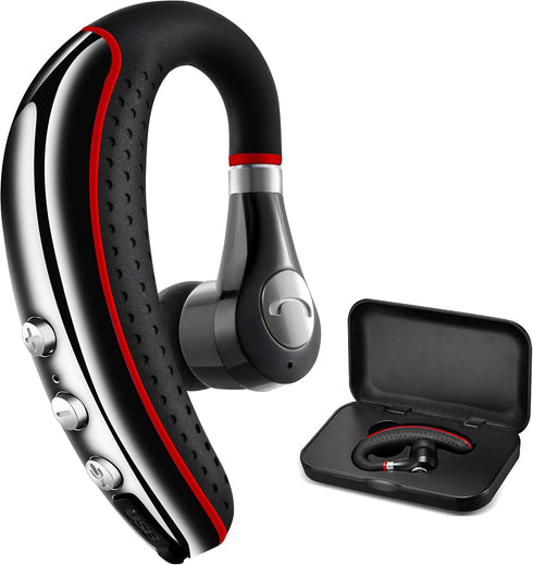 CANDEO Bluetooth Headset 5.0, High-Fidelity Audio Wireless Earpiece with Noise Reduction Mic, Compatible Devices