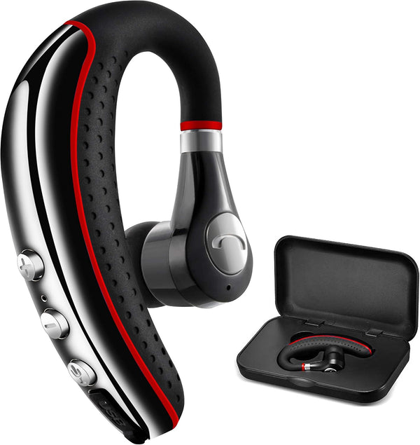 CANDEO Bluetooth Headset 5.0, High-Fidelity Audio Wireless Earpiece with Noise Reduction Mic, Compatible Devices