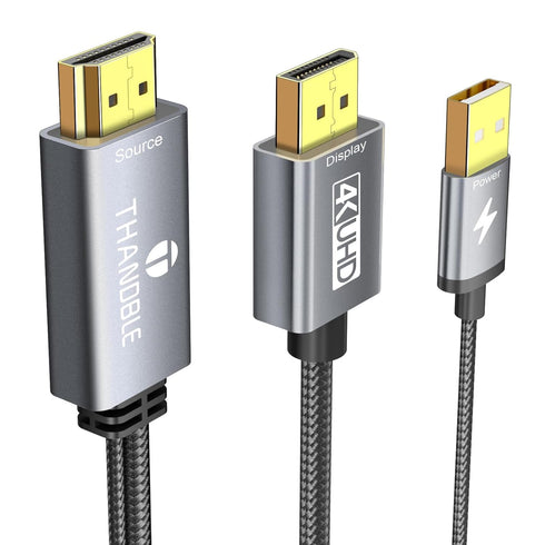 THANDBLE Active HDMI to DisplayPort Cable 6FT (4K60Hz), Uni-Directional HDMI Source to Display