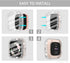 CHANCHY 4 Pack Bling Case Compatible with Fitbit Versa 2, Crystal Soft TPU Full Protective Case Cover Bumper