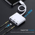 USB C to 3.5mm Headphone Splitter and Charger Adapter for iPhone 15/iPad Pro, 3 in 1 USB C to Dual Earphone Jack with