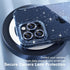 Choiche iPhone 15 Pro Max Case - Cute Clear Glitter Bling, 6.7" (Glitter Blue) + 3 Diamond Lens Protectors & 2 Glass