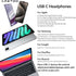 USB C Headphones with Charging for iPhone 15 Plus Pro Max, Samsung S24 S23 S22 A53 - Magnetic Wired Earbuds with Mic
