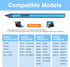 Blue Stylus Pen for ASUS Transformer/Zenbook/Vivobook Flip/Notebook Touchscreen Laptop, Rechargeable MPP 2.0 Tilt Pencil