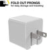 Scosche HA12WT-RP SuperCube 12W Single USB Port Portable Wall Charger Adapter for All USB Devices, Cell Phone, Tablet, Travel Charger in White
