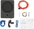 YUASDUU 8 in 600W Car Slim Under-Seat Powered Subwoofer, Highly Active Speakers and