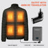 CANBORY 5V 2A/3A Pack 12000mAh 7.4V Battery for Heated Vest Heated Jacket, Power Bank for Heated Apparel with LED