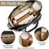 Teacher Tote Bag for Women,Multi-Pocket Laptop & Nurse Work Bag with Cup Holder,Structured Business Briefcase Computer