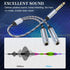 1/4 Splitter Adapter Cable, 12 inches, Dual 6.35mm Jack Female Y Splitter to 6.35mm Stereo Plug Male, 30cm