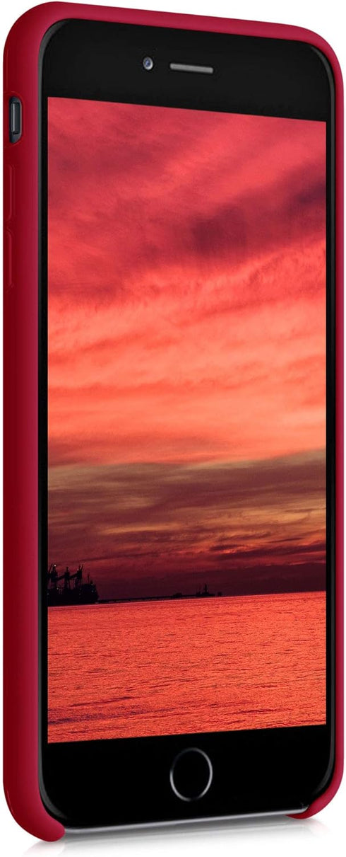 kwmobile Classic Red Case for Apple iPhone 6 Plus / 6S Plus, TPU Silicone Phone Cover with Soft Finish