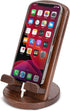 TESLYAR Wood Cell Phone Stand Elegant Phone Holder for Nightstand & Desk |