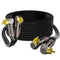 Mygatti Right Angle RCA Cable 20 FT, 90 Degree 2RCA to 2RCA Stereo