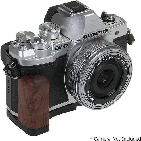 Fotodiox Pro Deluxe All Metal Black Camera Hand Grip for Olympus OM-D E-M10 Mark III with Battery Access