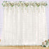 Shillance 10x10ft Cream White Chiffon Backdrop Curtain with Lights String for Wedding Sheer Tulle Curtain Photo