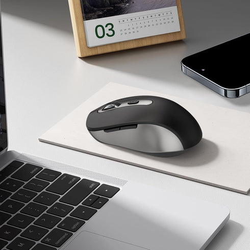 Wireless Mouse for Laptop, PC, Chromebook, Mac, Silent Wireless Mouse with USB Nano Receiver, Side Button, 2400 DPI,
