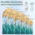 Jnbasdffb 6.6 Blue Coastal Wedding Arch Cover,Stretchy Spandex Arch Backdrop Stand Covers FT,Yellow Beach Ocean Modern