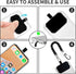 HOTEMIA Phone Tether Lanyard Anti Theft Strap with Carabiner - Anti-Drop Outdoor Accessory for Skiing, Hiking, Cycling